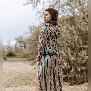 Southern Fried Chics Sequin bubblegum Duster